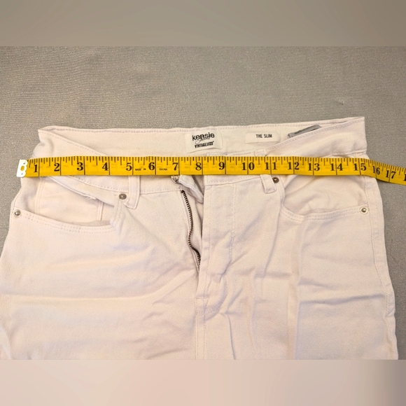 Kensie White Stretch Women's Jeans Vintage Luxe size 8 / 29 High Rise - Picture 7 of 10